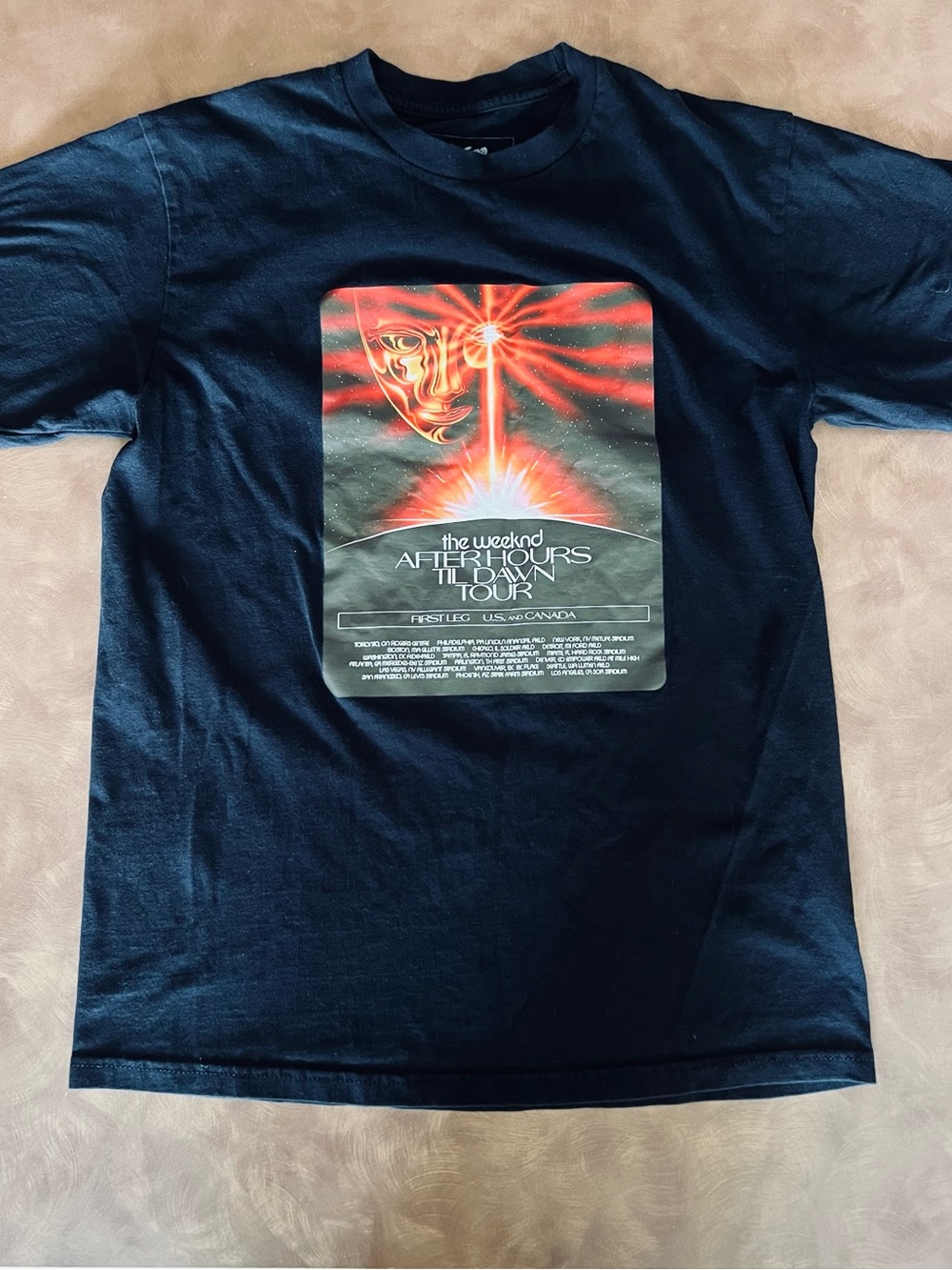 The Weeknd After Hours Til Dawn Tour Graphic Tee - Black, Medium